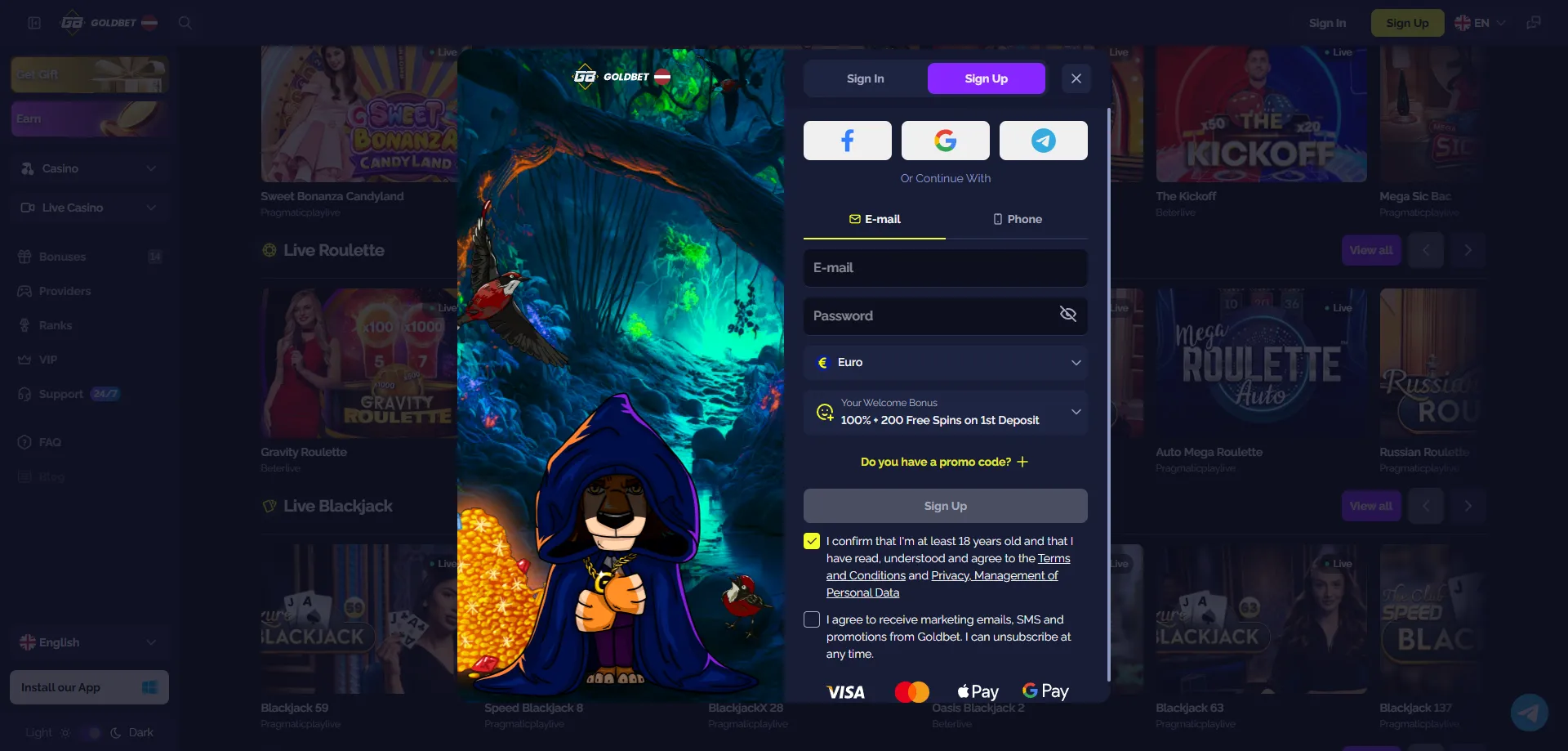 Goldbet Casino регистрация &ndash; бърз акаунт за играчи от България