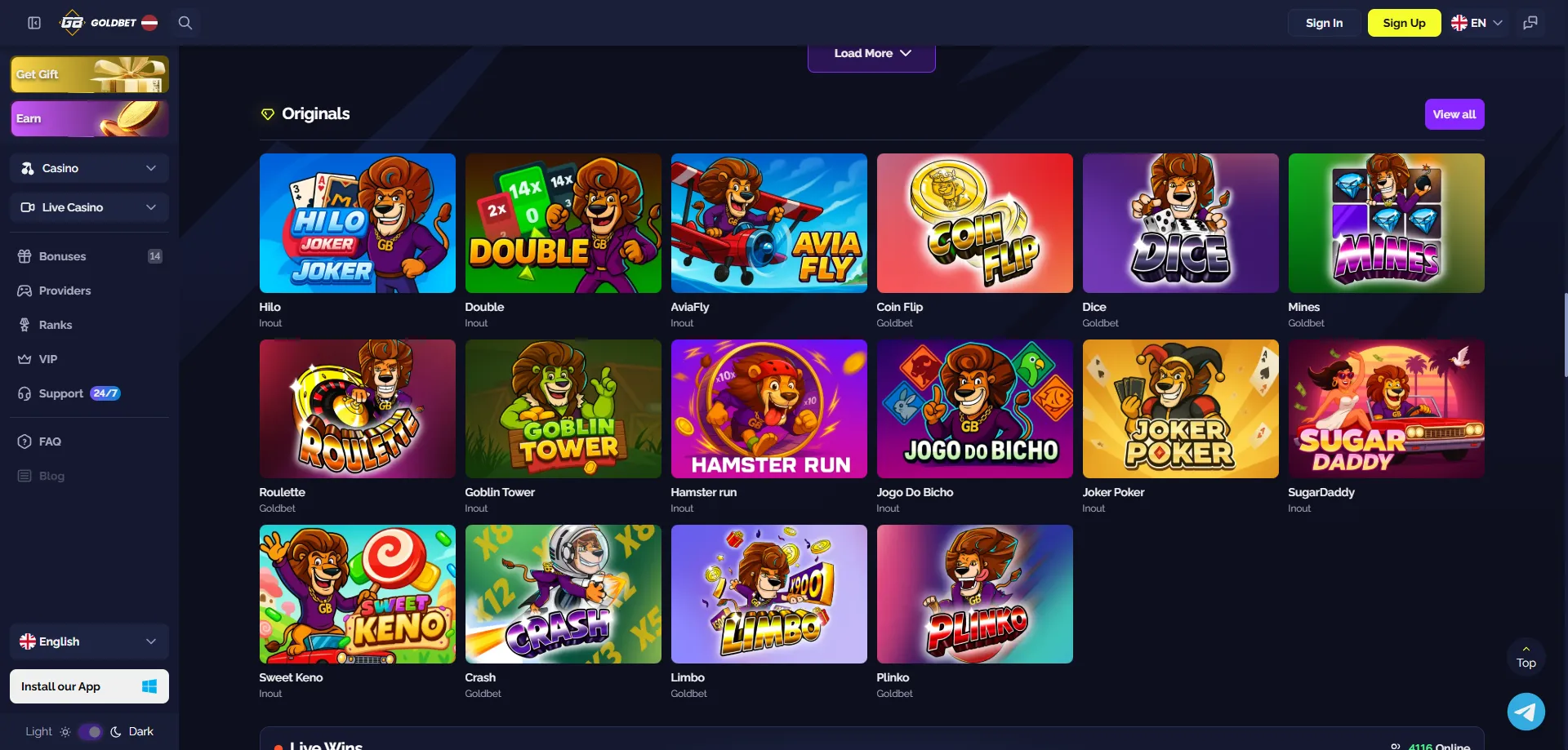 Goldbet Casino слот игри &ndash; над 6000 заглавия от топ доставчици